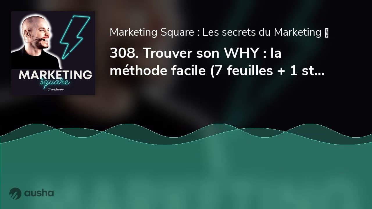 308. Trouver son WHY : la méthode facile (7 feuilles + 1 stylo📝)  ! Par Romain Drouet